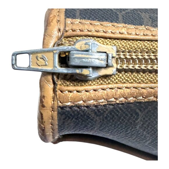 Christian Dior Black x Brown Monogram Trotter Honeycomb Boston Bag Vtg Box Gift - Picture 10 of 16